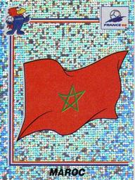 1998 Panini World Cup Stickers #50 Morocco Badge Front