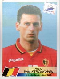 1998 Panini World Cup Stickers #329 Nico Van Kerckhoven Front