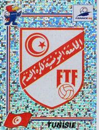 1998 Panini World Cup Stickers #481 Tunisie Badge Front