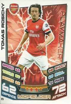 2012-13 Topps Match Attax Premier League #15 Tomas Rosicky Front