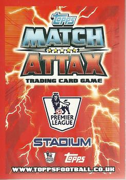 2012-13 Topps Match Attax Premier League #1 Emirates Stadium Back