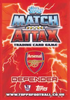2012-13 Topps Match Attax Premier League #8 Per Mertesacker Back