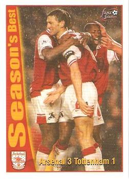 1997-98 Futera Arsenal Fans' Selection #48 Arsenal 3 Tottenham 1 Front