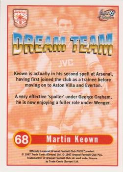 1997-98 Futera Arsenal Fans' Selection #68 Martin Keown Back