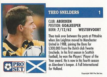 1991-92 Pro Set (Scotland) #1 Theo Snelders Back