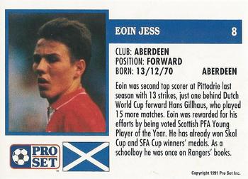 1991-92 Pro Set (Scotland) #8 Eoin Jess Back