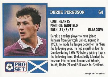 1991-92 Pro Set (Scotland) #64 Derek Ferguson Back