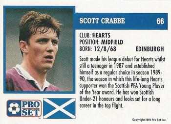 1991-92 Pro Set (Scotland) #66 Scott Crabbe Back