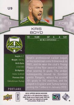 2012 Upper Deck MLS - Update #U9 Kris Boyd Back