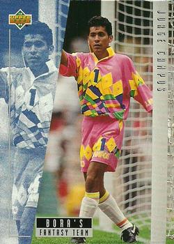 1994 Upper Deck World Cup Contenders English/Spanish - Bora's Fantasy Team #B1 Jorge Campos Front