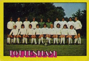 1974-75 A&BC Chewing Gum #102 Tottenham Hotspur Team Front