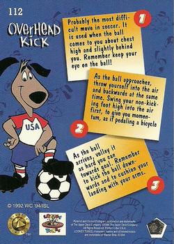 1994 Upper Deck World Cup Toons #112 Overhead Kick Back