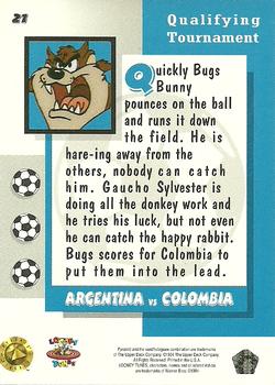 1994 Upper Deck World Cup Toons #21 Argentina vs Colombia - Bugs, Sylvester Back
