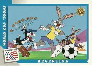 1994 Upper Deck World Cup Toons #21 Argentina vs Colombia - Bugs, Sylvester Front