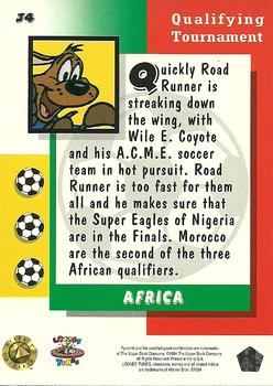 1994 Upper Deck World Cup Toons #34 Africa - Road Runner, Wile E. Back