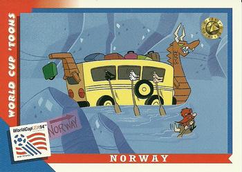 1994 Upper Deck World Cup Toons #47 Norway - Daffy, Sam Front