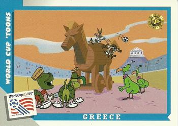 1994 Upper Deck World Cup Toons #56 Greece - Taz, Marvin, K-9 Front
