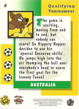 1994 Upper Deck World Cup Toons #5 Australia - Hippety Hopper Back