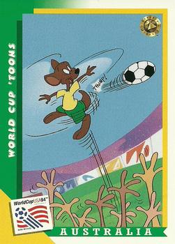 1994 Upper Deck World Cup Toons #5 Australia - Hippety Hopper Front