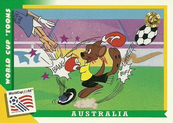 1994 Upper Deck World Cup Toons #6 Australia - Hippety Hopper Front
