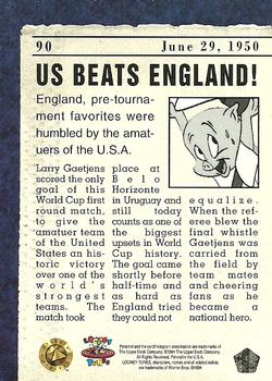 1994 Upper Deck World Cup Toons #90 U.S.A. 1 England 0 - June 29, 1950 Back