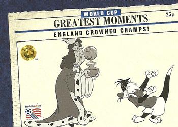 1994 Upper Deck World Cup Toons #94 England Crowned Champs! - July 30, 1966 Front