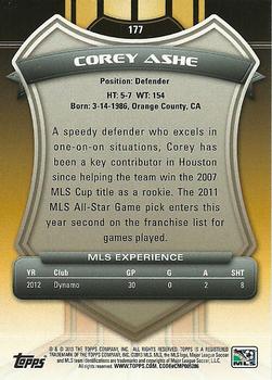 2013 Topps MLS #177 Corey Ashe Back