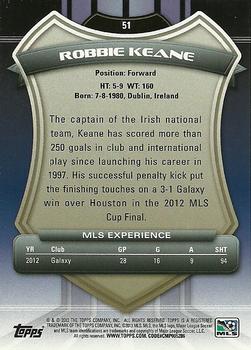 2013 Topps MLS #51a Robbie Keane Back