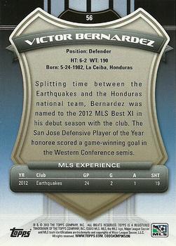 2013 Topps MLS #56a Victor Bernardez Back