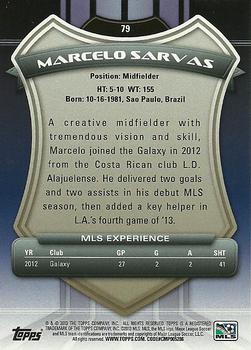 2013 Topps MLS #79 Marcelo Sarvas Back