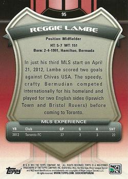 2013 Topps MLS #95 Reggie Lambe Back