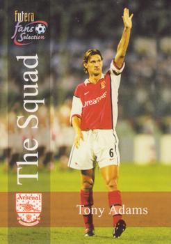 2000 Futera Fans Selection Arsenal #104 Tony Adams Front