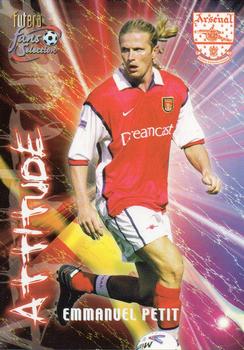 2000 Futera Fans Selection Arsenal #103 Emmanuel Petit Front