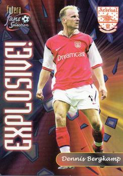 2000 Futera Fans Selection Arsenal #130 Dennis Bergkamp Front