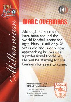 2000 Futera Fans Selection Arsenal #141 Marc Overmars Back