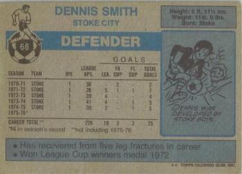 1976-77 Topps Footballer #68 Denis Smith Back