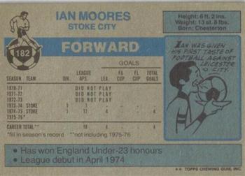 1976-77 Topps Footballer #182 Ian Moores Back