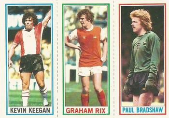 1981-82 Topps Footballer #86 / 7 /91 Paul Bradshaw / Graham Rix / Kevin Keegan Front