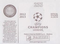 2012-13 Panini UEFA Champions League Stickers #233 Raul Albiol Back