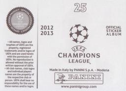 2012-13 Panini UEFA Champions League Stickers #25 Jackson Martinez Back