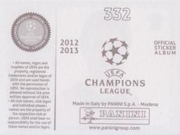 2012-13 Panini UEFA Champions League Stickers #332 Marko Devic Back
