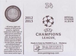 2012-13 Panini UEFA Champions League Stickers #34 Taras Mikhalik Back