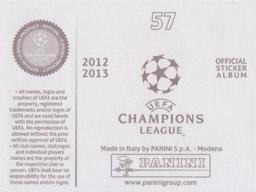 2012-13 Panini UEFA Champions League Stickers #57 Mathieu Bodmer Back