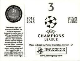 2012-13 Panini UEFA Champions League Stickers #3 UEFA Unite Against Racism Back