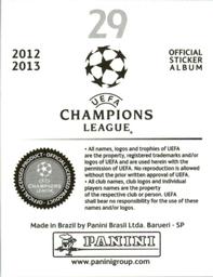 2012-13 Panini UEFA Champions League Stickers #29 Joao Moutinho Back