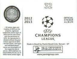 2012-13 Panini UEFA Champions League Stickers #32 Danilo Silva Back
