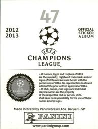 2012-13 Panini UEFA Champions League Stickers #47 Andriy Yarmolenko Back