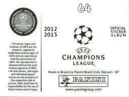 2012-13 Panini UEFA Champions League Stickers #64 Zlatan Ibrahimovic Back