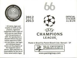 2012-13 Panini UEFA Champions League Stickers #66 GNK Dinamo Zagreb Badge Back