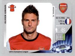 2012-13 Panini UEFA Champions League Stickers #100 Olivier Giroud Front